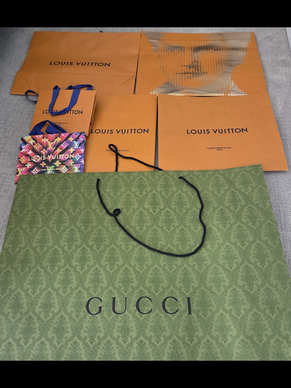 Luxury Brand Shopping Bags & Jewelry Boxes Various Sizes